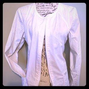 White Nursing Scrub Jacket
